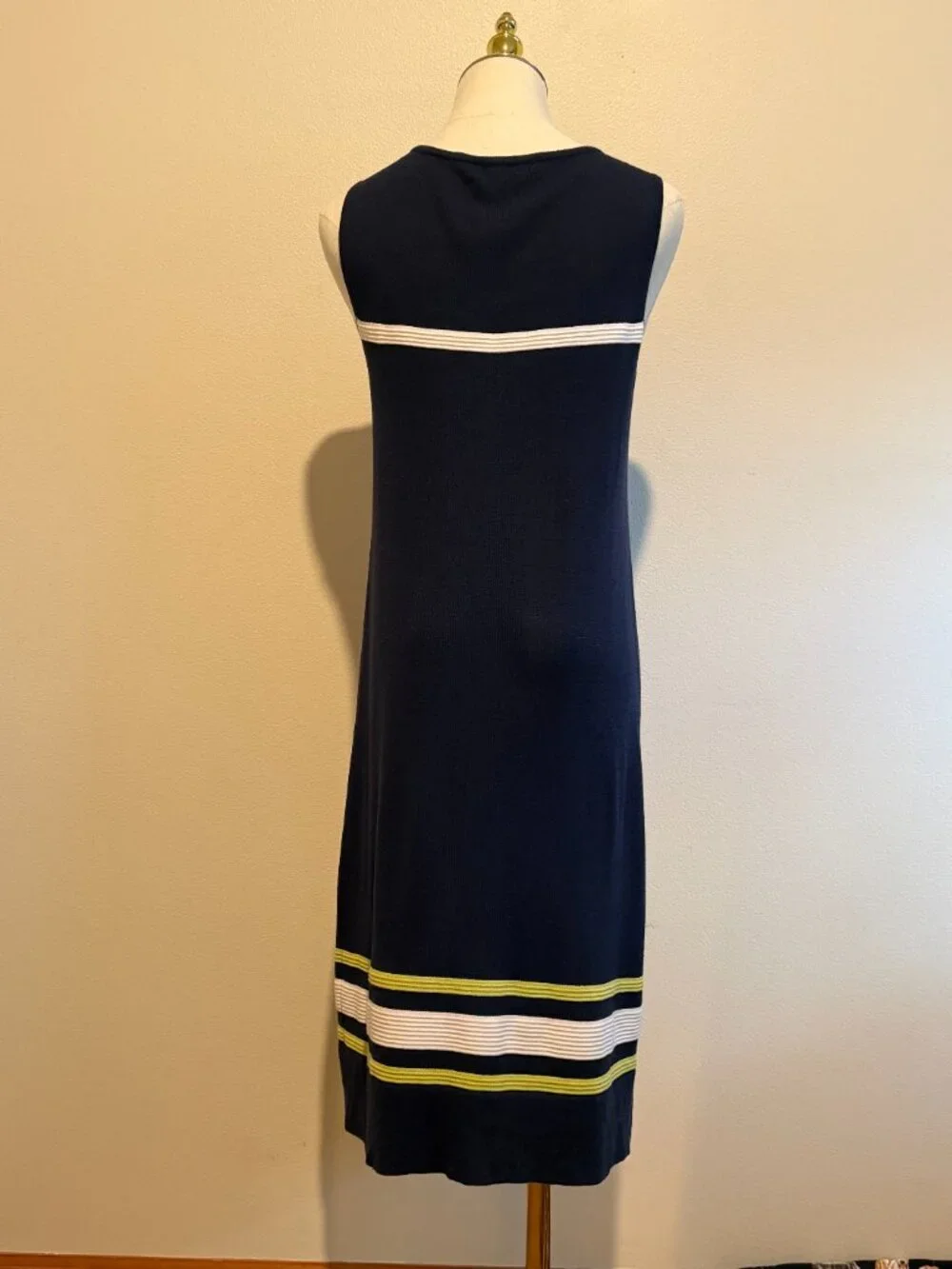 Tommy Bahama Cotton Silk Striped Midi Dress Size XS - Picture 10 of 10